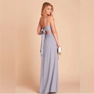 Birdy Grey BENNY DRESS CREPE DUSTY BLUE SIZE SMALL Bridesmaid